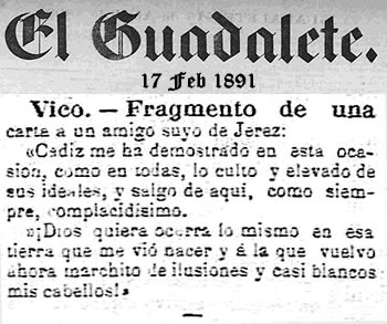 El Guadalete : periódico político y literario' - (17/02/1891)