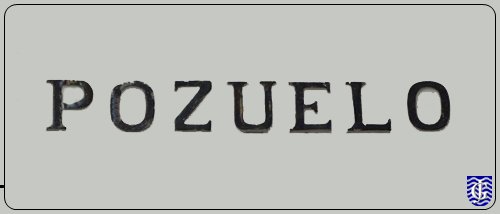 Rotulo Antiguo Calle Pozuelo en Jerez