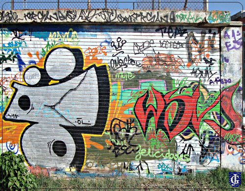 Graffitis Hijuela de la Zorra en Jerez