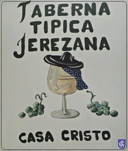Rotulo Tabena Tipica Jerezana en Jerez